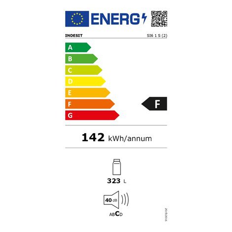 INDESIT | SI6 1 S | Refrigerator | Energy efficiency class F | Free standing | Larder | Height 167 cm | Fridge net capacity 323 - 7